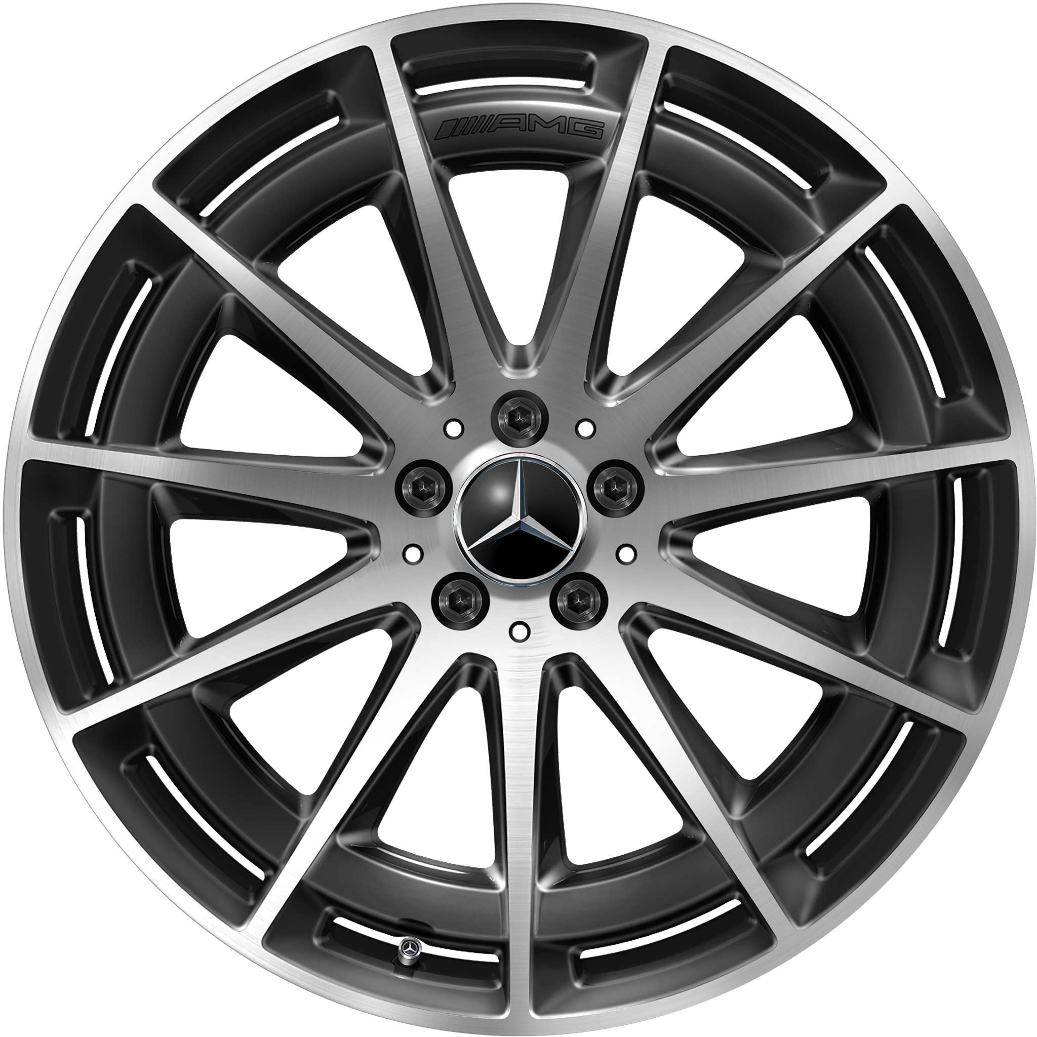 AMG Multispoke [297-21] Gloss Back with High Sheen Alloy Wheel Product Image #1