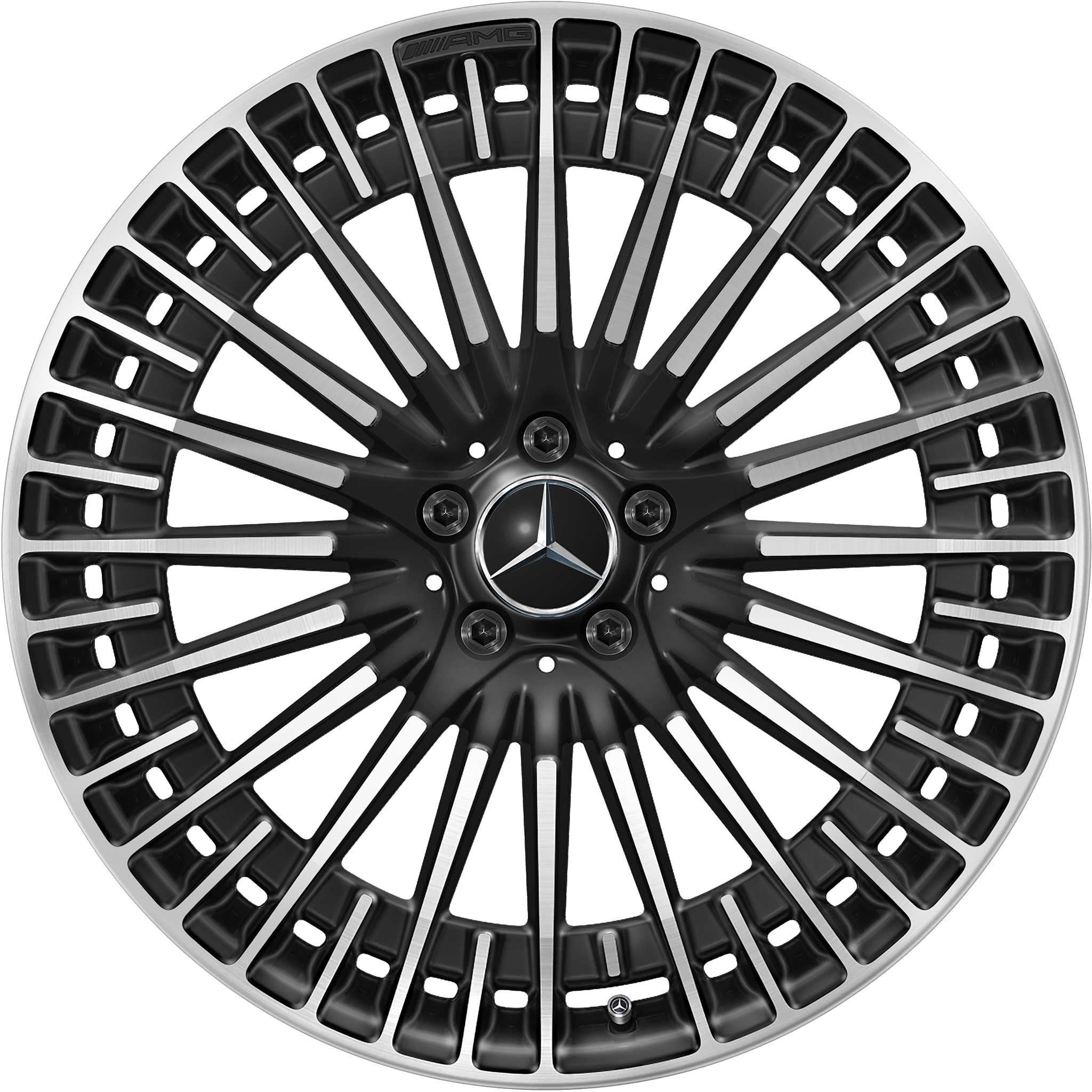 AMG Multispoke [297-21] Gloss Back with High Sheen Alloy Wheel Product Image #1