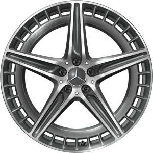 AMG 5 Twin Spoke [297-21] Tantalite Grey with High Sheen Alloy Wheel - Sizes 21in