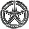 AMG 5 Twin Spoke [297-21] Tantalite Grey with High Sheen Wheel Img 1