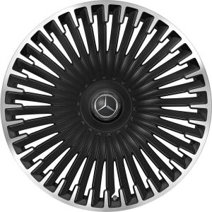 AMG Multispoke [297-22] Matt Black with High Sheen Rim Edge Alloy Wheel - Sizes 22in