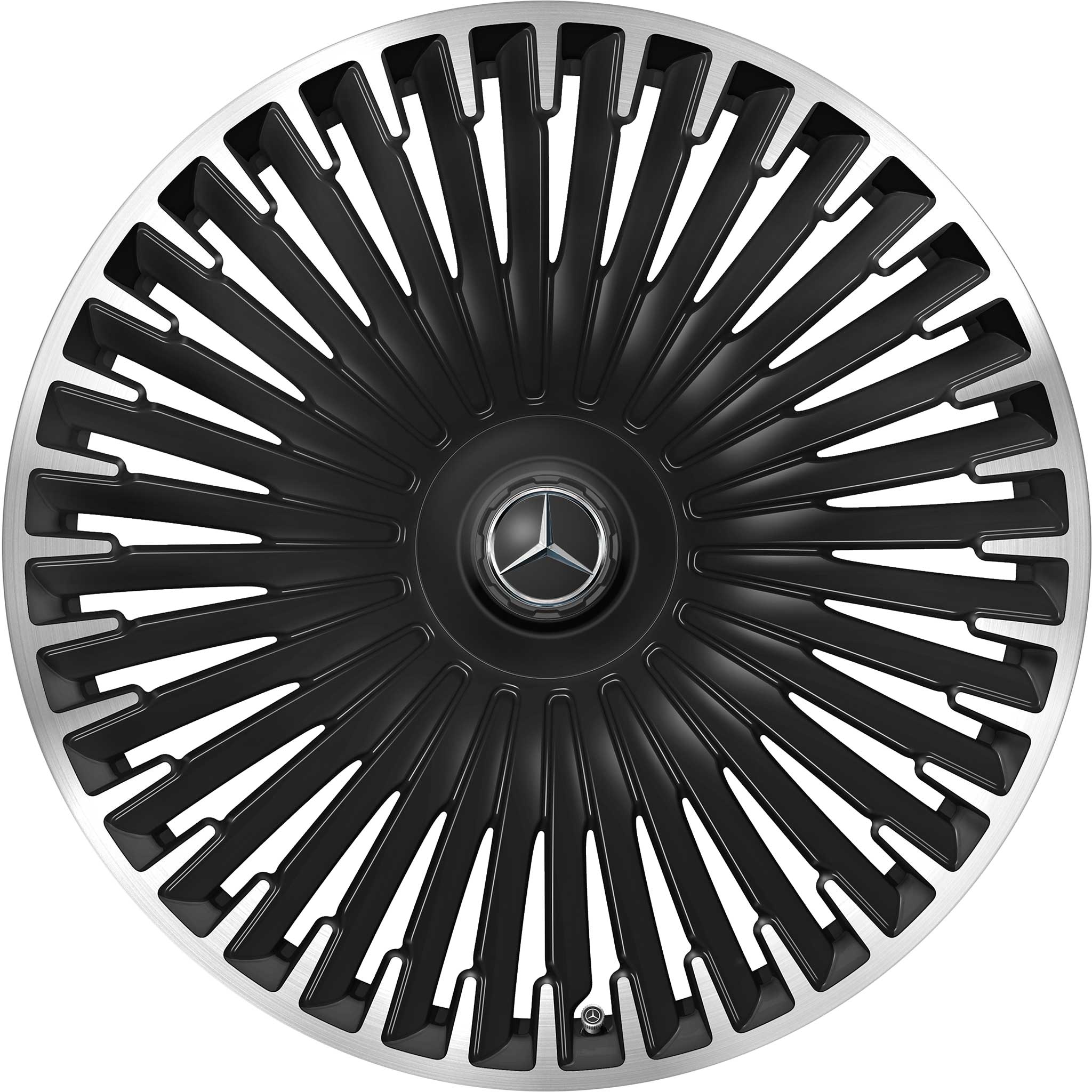 AMG Multispoke [297-22] Matt Black with High Sheen Rim Edge Alloy Wheel Product Image #1