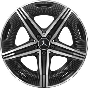 AMG 5 Twin Spoke [297-20] Gloss Back with High Sheen Alloy Wheel - Sizes 20in