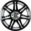 AMG 7 Double Spoke [447-19] Gloss Back with High Sheen Wheel Img 3