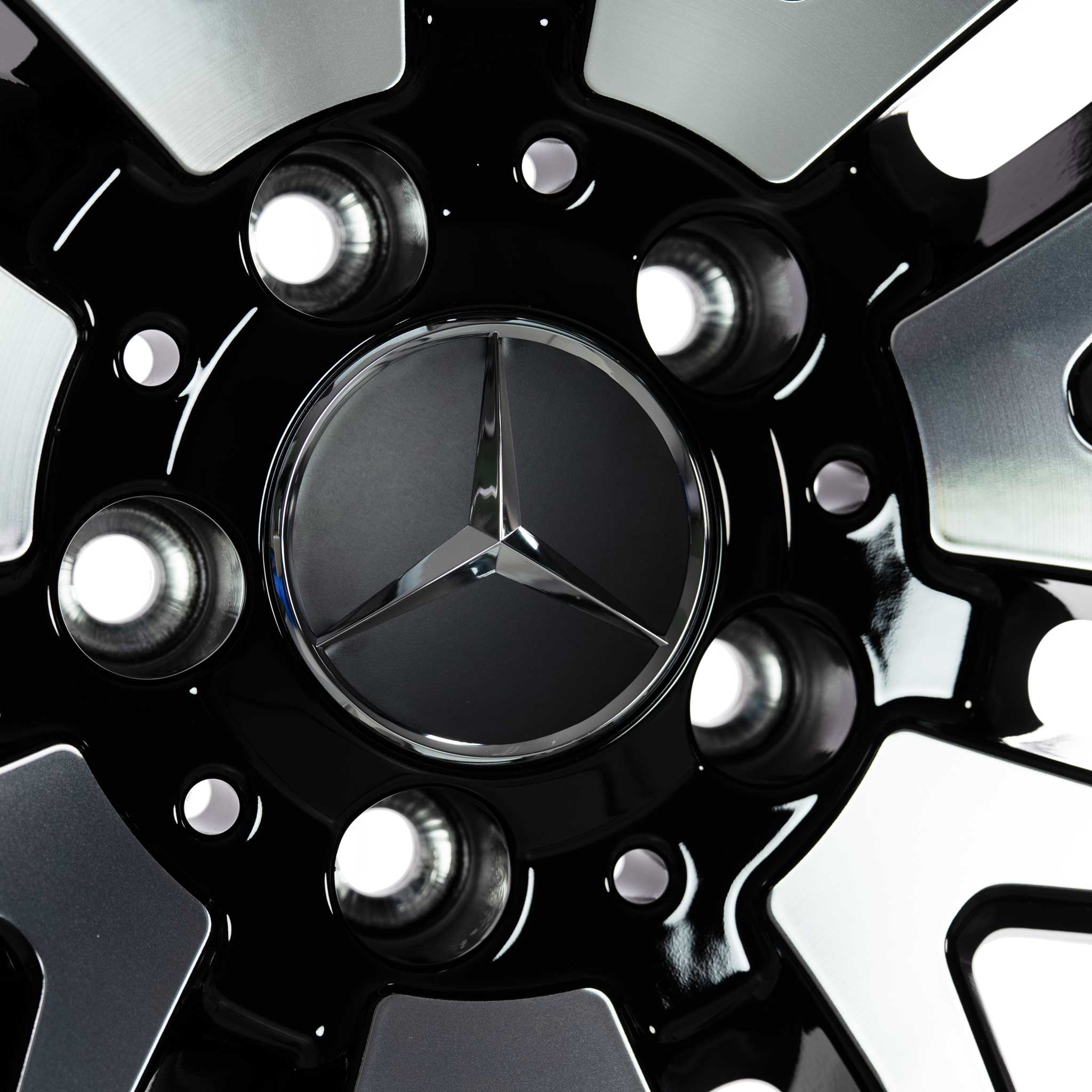 AMG 7 Double Spoke [447-19] Gloss Back with High Sheen Alloy Wheel Product Image #4
