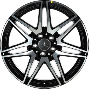 AMG 7 Double Spoke [447-19] Gloss Back with High Sheen Alloy Wheel for Mercedes Vito 447 - Sizes 19in
