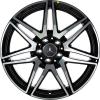 AMG 7 Double Spoke [447-19] Gloss Back with High Sheen Wheel Img 1