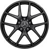 AMG 5 Twin Spoke [463-21] Matt Black with High Sheen Rim Edge Wheel Img 1
