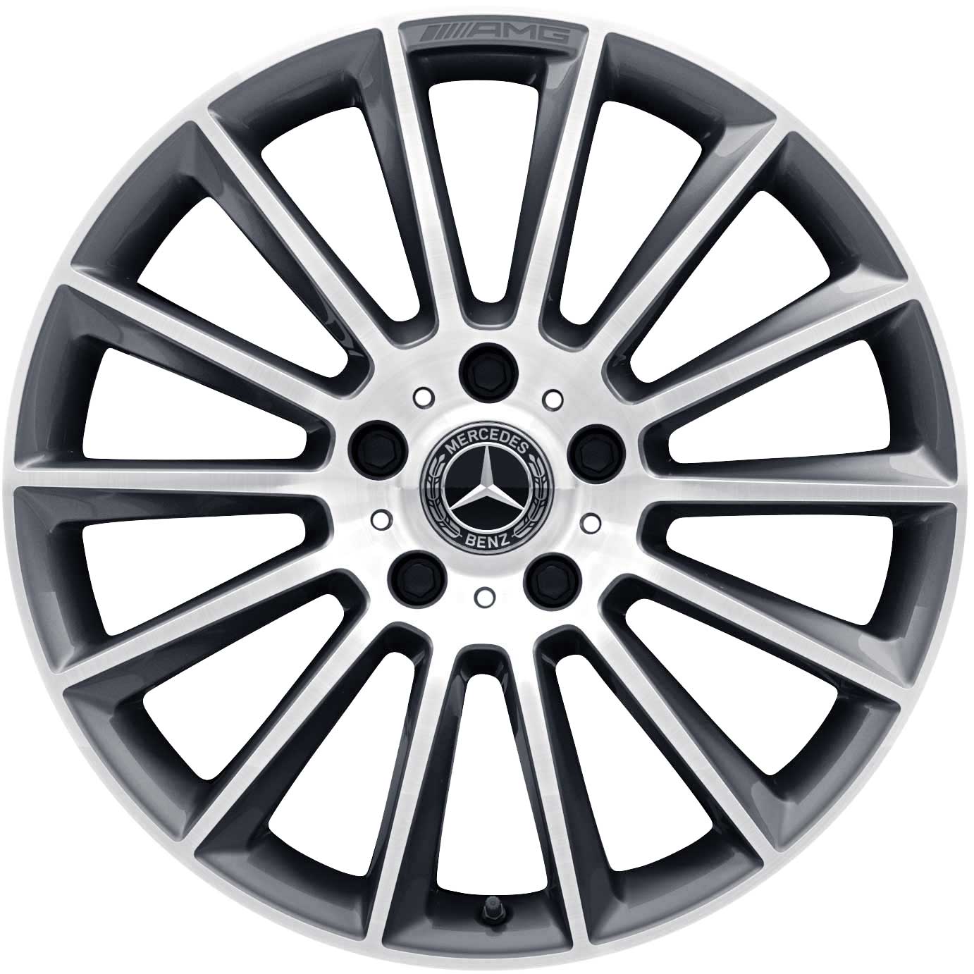 AMG Multispoke [463-20] Himalaya Grey with High Sheen Alloy Wheel Product Image #1