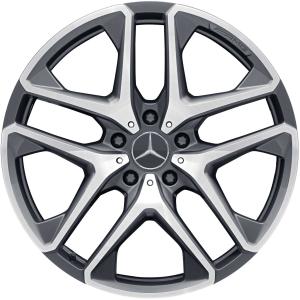 AMG 5 Twin Spoke [463-21] Himalaya Grey with High Sheen Alloy Wheel - Sizes 21in