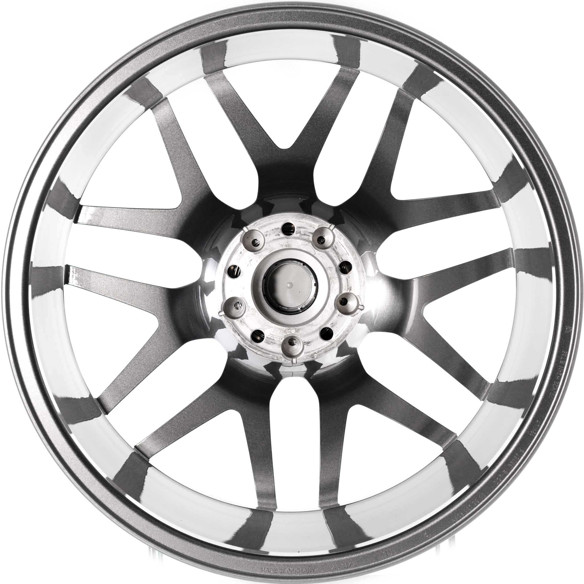 AMG Cross Spoke [463-22] Himalaya Grey with High Sheen Alloy Wheel Product Image #3