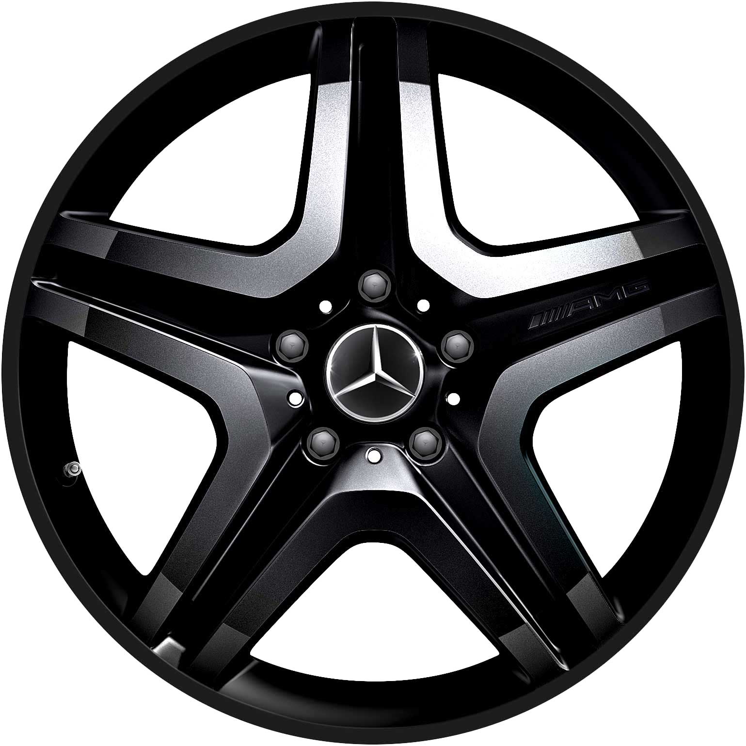 AMG 5 Spoke [463-20] Gloss Black Alloy Wheel Product Image #1