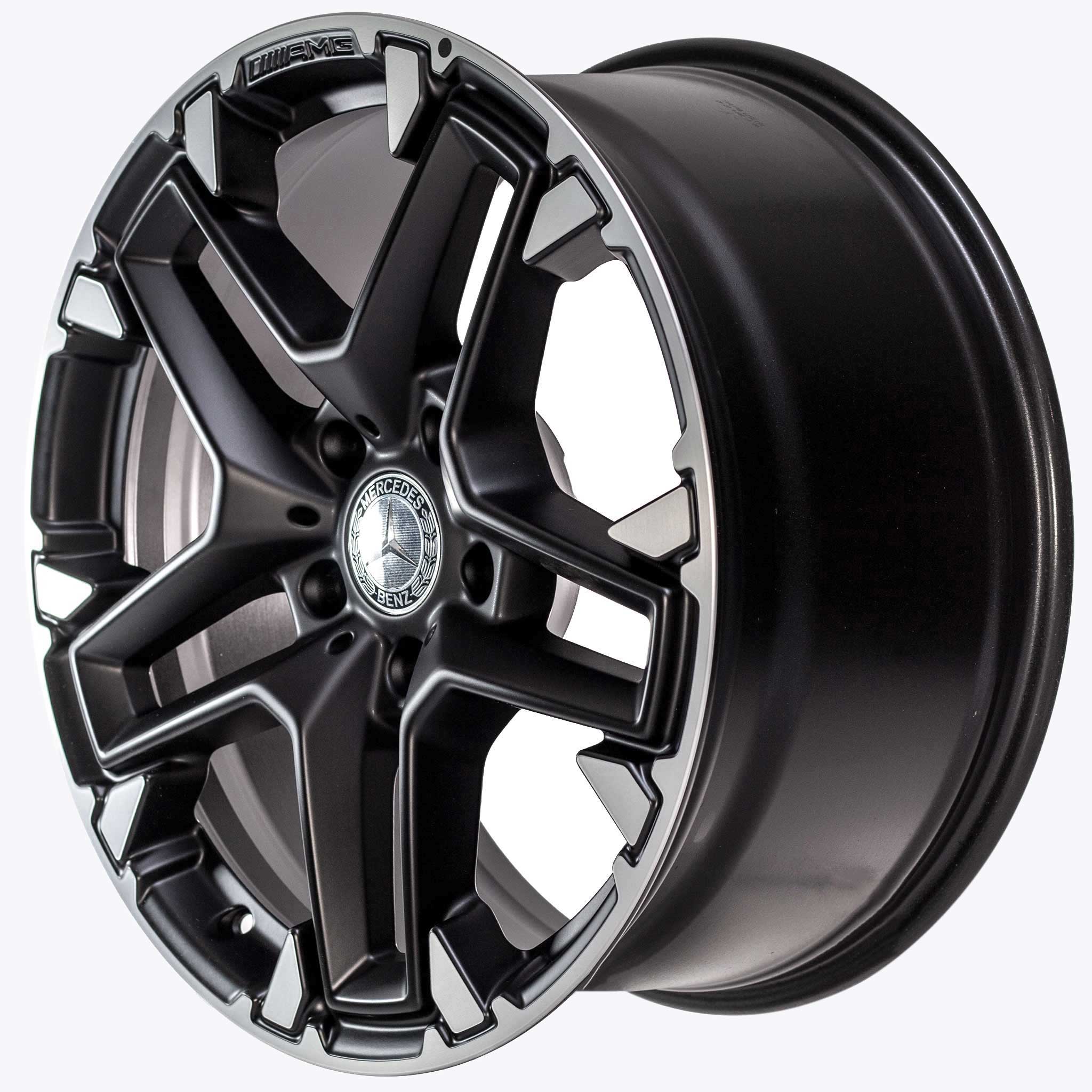 AMG Trail 5 Twin Spoke [463-20] Matt Black with High Sheen Rim Edge Alloy Wheel Product Image #2