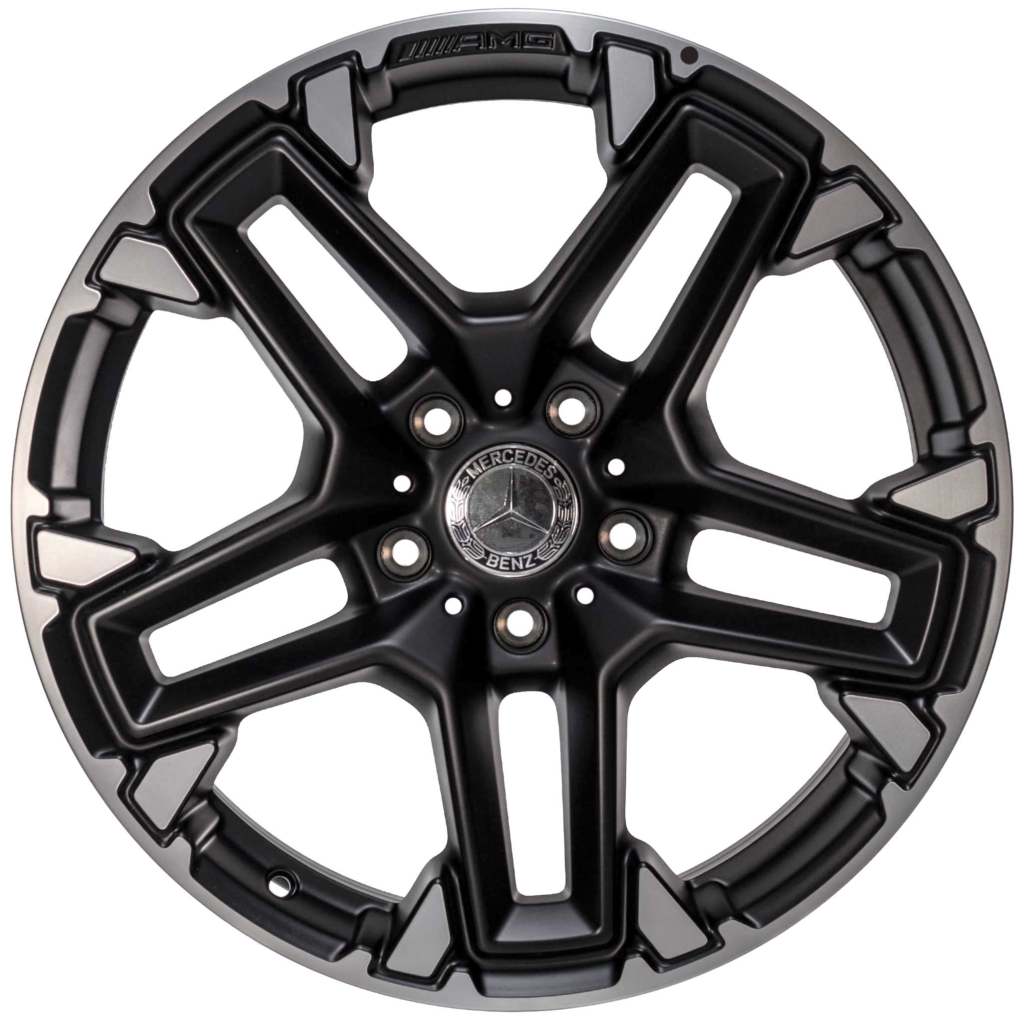 AMG Trail 5 Twin Spoke [463-20] Matt Black with High Sheen Rim Edge Alloy Wheel Product Image #1