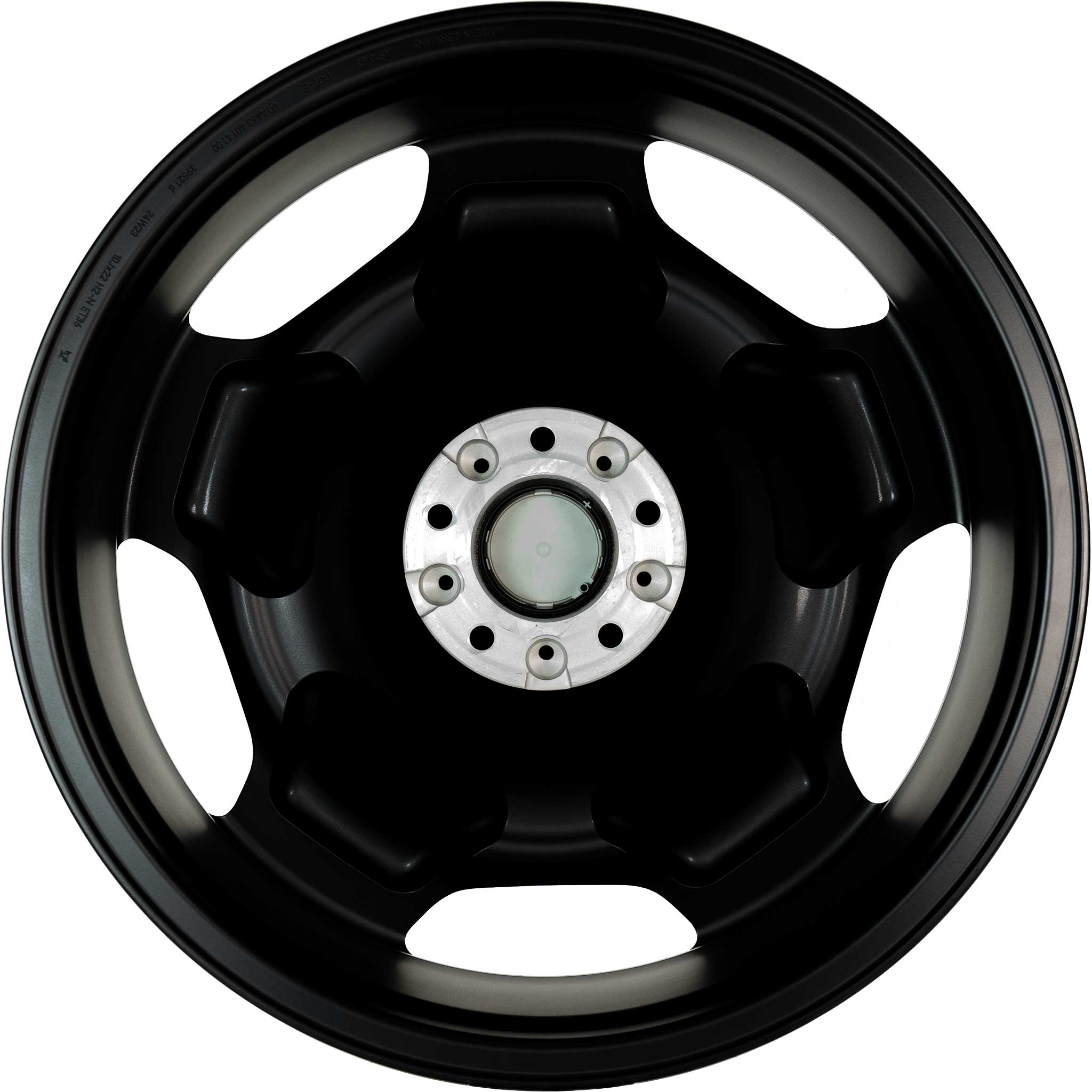 AMG 5 Hole [463-22] Matt Black with High Sheen Rim Edge Alloy Wheel Product Image #3
