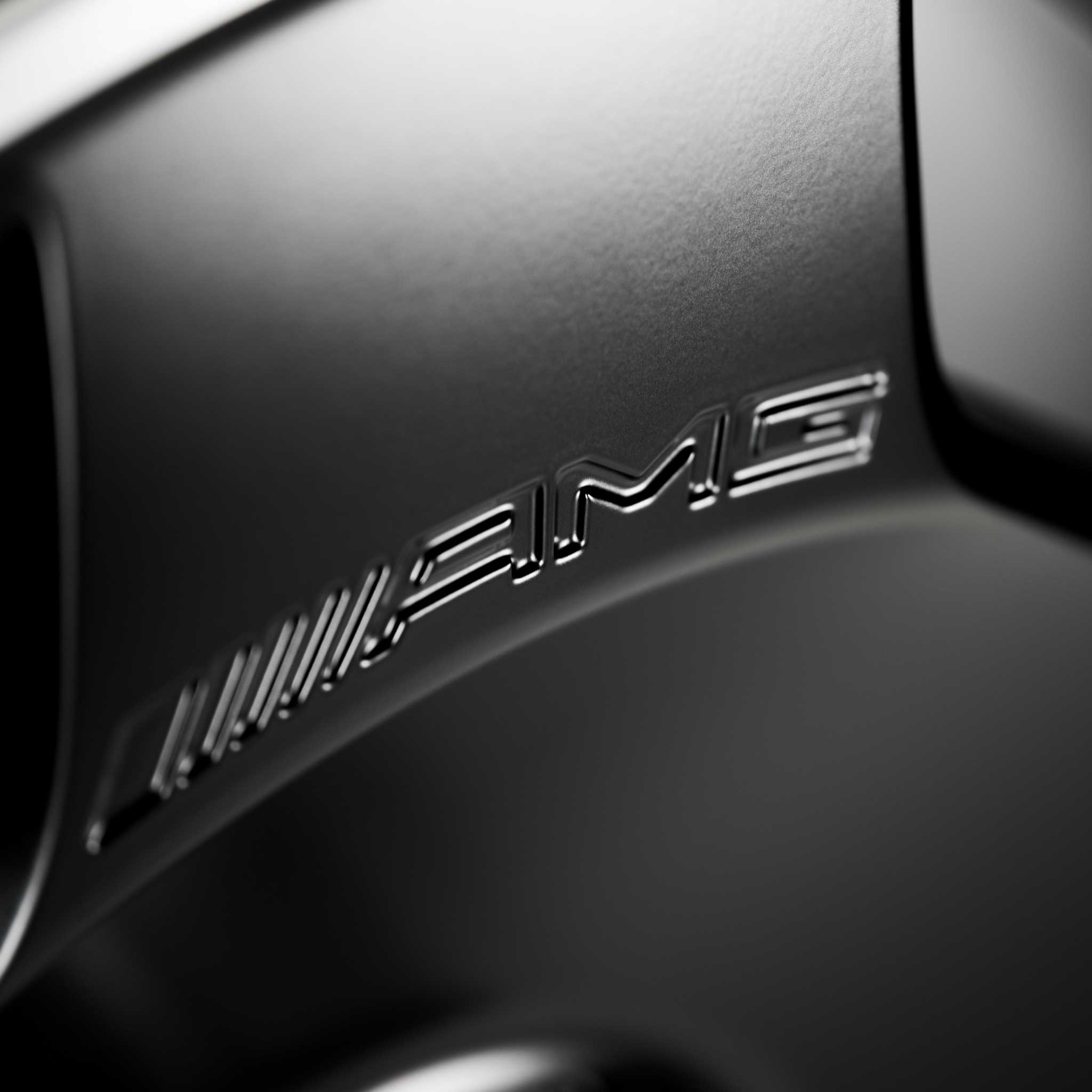 AMG 5 Hole [463-22] Matt Black with High Sheen Rim Edge Alloy Wheel Product Image #5