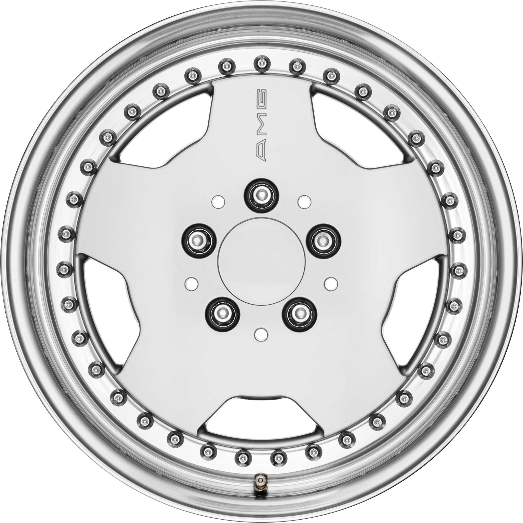 AMG Multipiece [201-16] Standard Silver with High Sheen Rim Edge Alloy Wheel Product Image #1