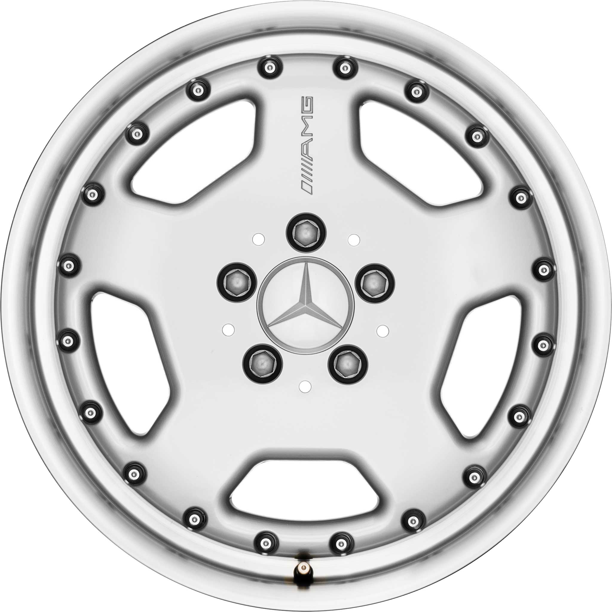 AMG Multipiece [124-17] Standard Silver with High Sheen Rim Edge Alloy Wheel Product Image #1