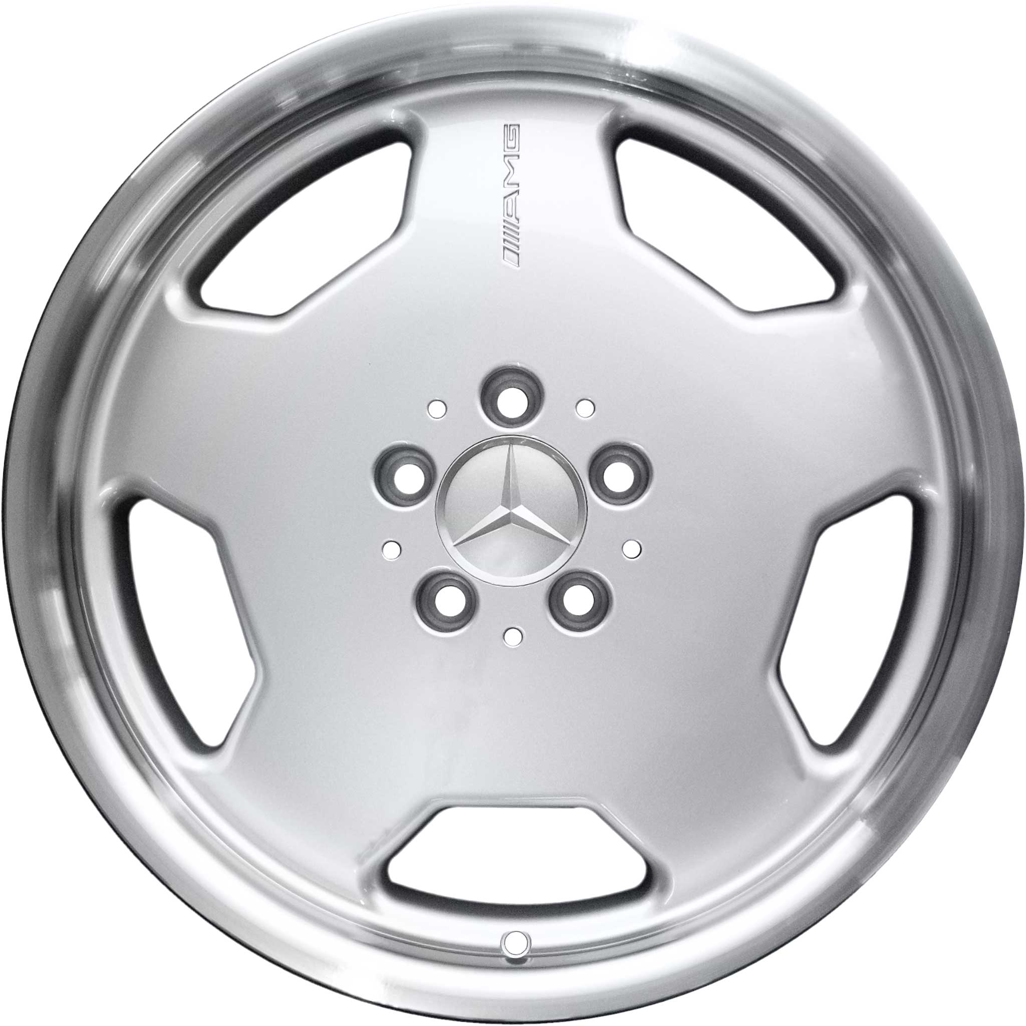 AMG II [140-18] Standard Silver with High Sheen Rim Edge Alloy Wheel Product Image #1