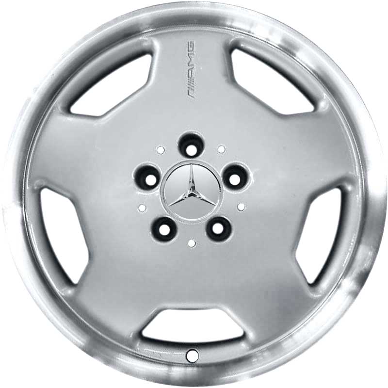 AMG II [124-17] Standard Silver with High Sheen Rim Edge Alloy Wheel Product Image #1