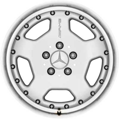 AMG II [124-17] Standard Silver with High Sheen Rim Edge Alloy Wheel Product Image #1
