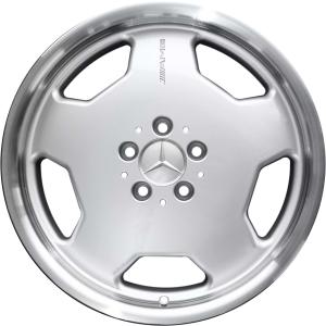 19" AMG II [140-19] Standard Silver with High Sheen Rim Edge alloy wheel