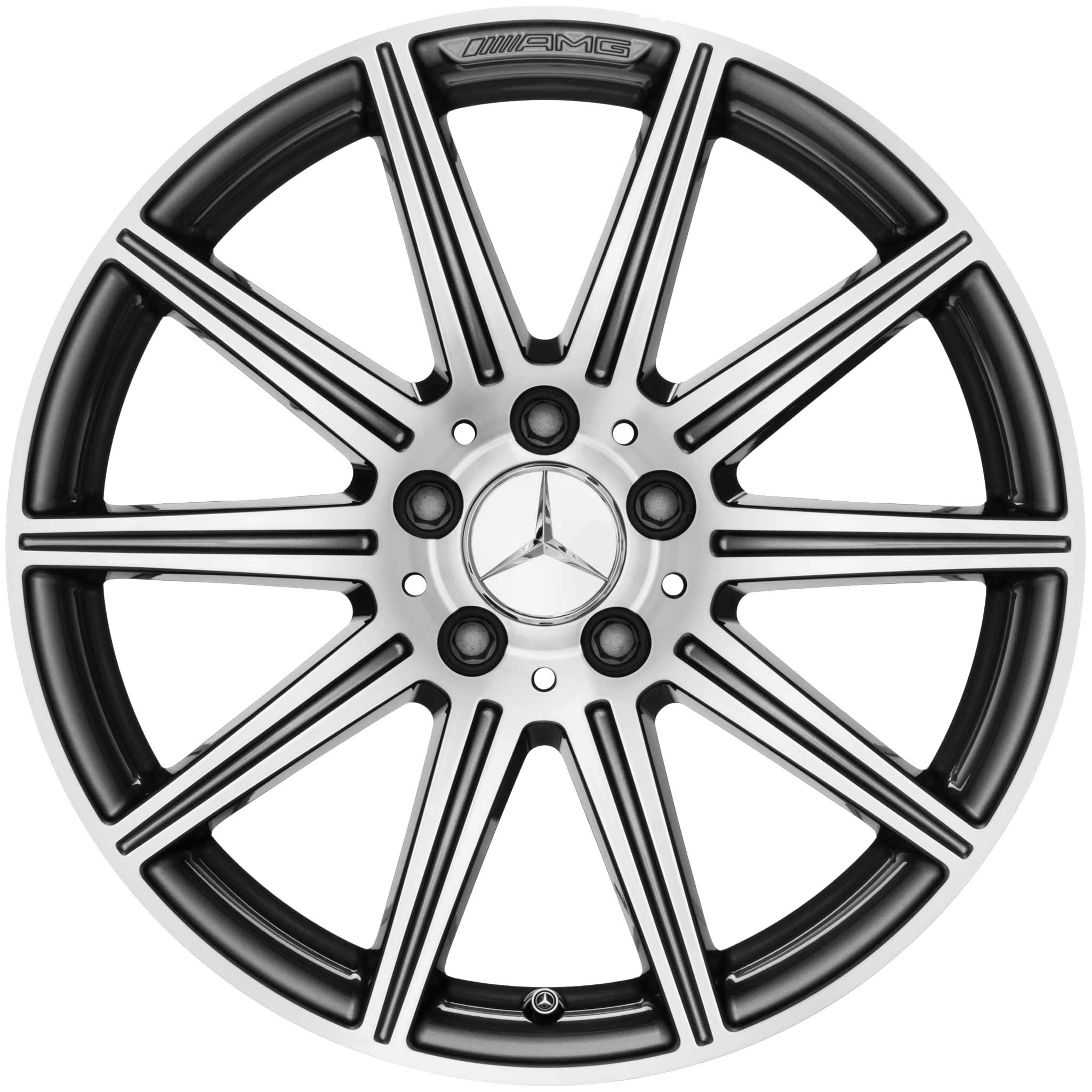 AMG 10 Spoke [212-18] Himalaya Grey with High Sheen Alloy Wheel Product Image #1