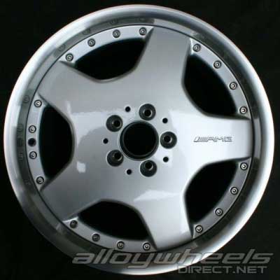 AMG I 2pc [129-18] Standard Silver with High Sheen Rim Edge Alloy Wheel Product Image #4