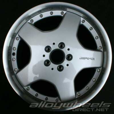 AMG I 2pc [129-18] Standard Silver with High Sheen Rim Edge Alloy Wheel Product Image #5