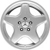 AMG I [170-17] Standard Silver with High Sheen Rim Edge Wheel Img 1