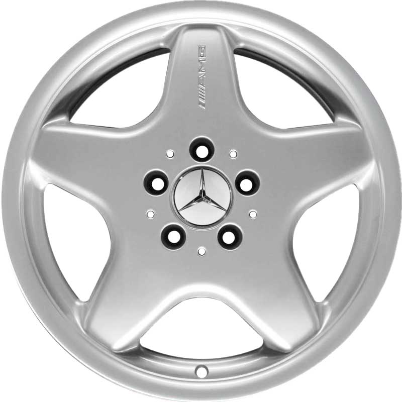 AMG I [170-17] Standard Silver with High Sheen Rim Edge Alloy Wheel Product Image #1
