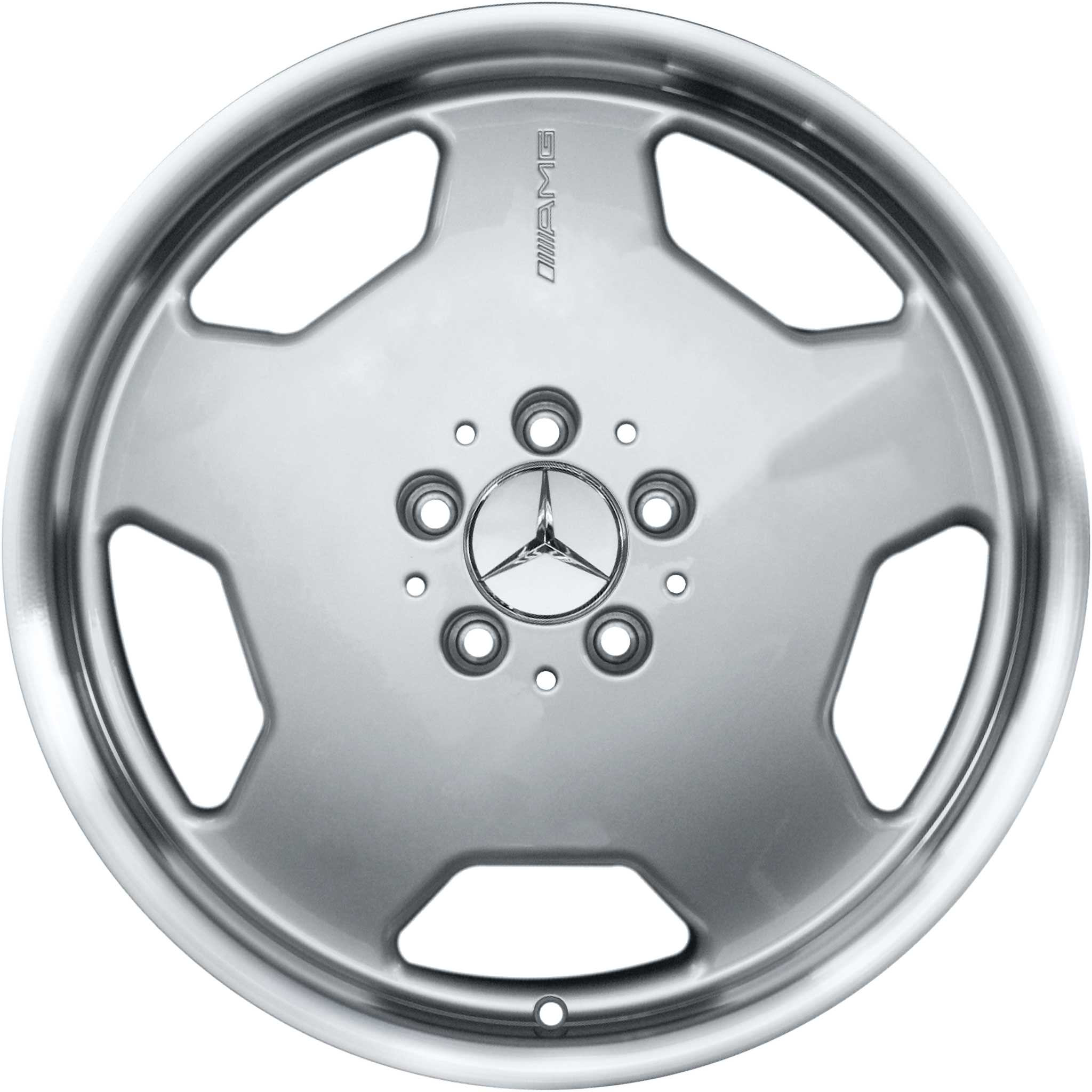 AMG II [129-18] Standard Silver with High Sheen Rim Edge Alloy Wheel Product Image #1