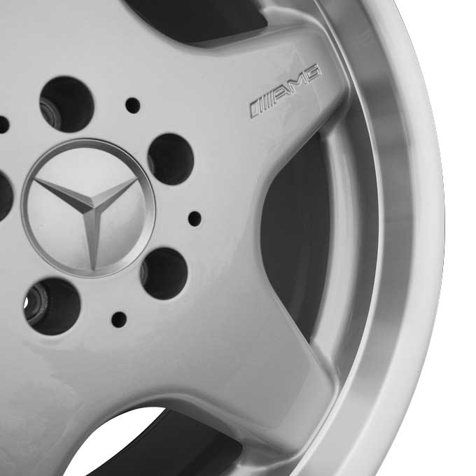 AMG I [129-18] Standard Silver with High Sheen Rim Edge Alloy Wheel Product Image #3