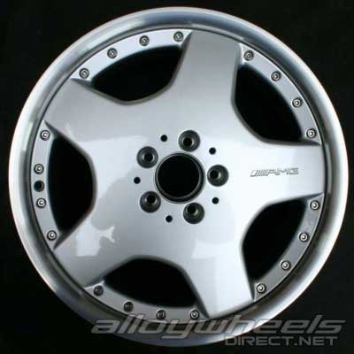 AMG I 2pc [129-18] Standard Silver with High Sheen Rim Edge Alloy Wheel Product Image #2