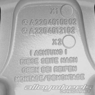 AMG I [220-18] Standard Silver with High Sheen Rim Edge Alloy Wheel Product Image #4