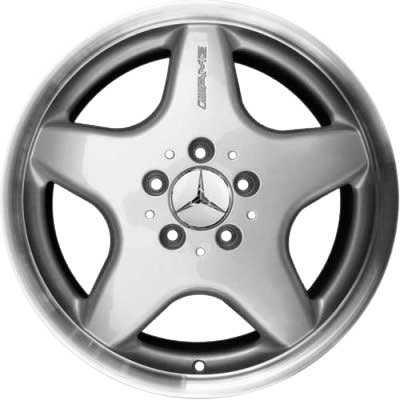 AMG I [168-17] Standard Silver with High Sheen Rim Edge Alloy Wheel Product Image #1