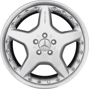 19" AMG III 2pc [215-19] Standard Silver with High Sheen Rim Edge alloy wheel