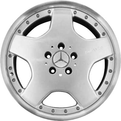 AMG III 2pc [203-17] Standard Silver with High Sheen Rim Edge Alloy Wheel Product Image #1