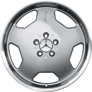 18" AMG II [638-18] Standard Silver with High Sheen Rim Edge alloy wheel