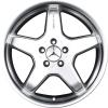 AMG III [170-17] Standard Silver with High Sheen Rim Edge Wheel Img 1