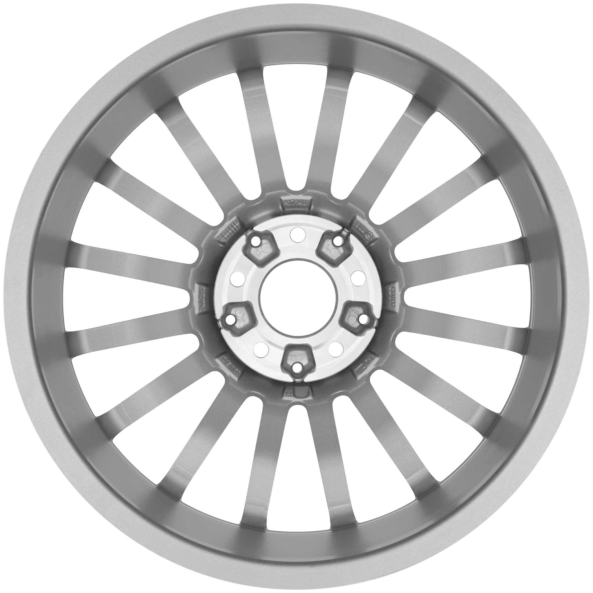 AMG V [171-18 16 Spoke] Himalaya Grey with High Sheen Alloy Wheel Product Image #3