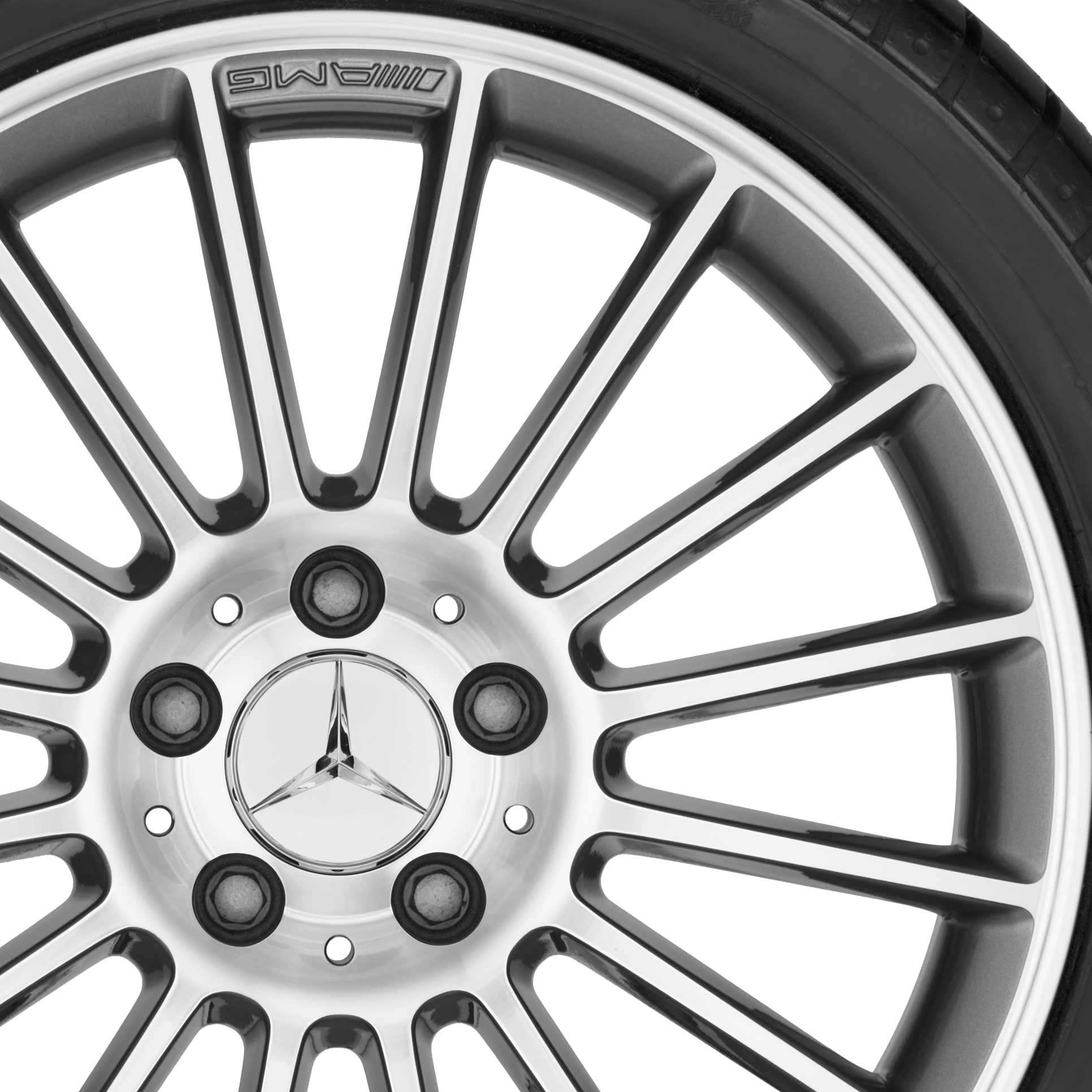 AMG V [171-18 16 Spoke] Himalaya Grey with High Sheen Alloy Wheel Product Image #2