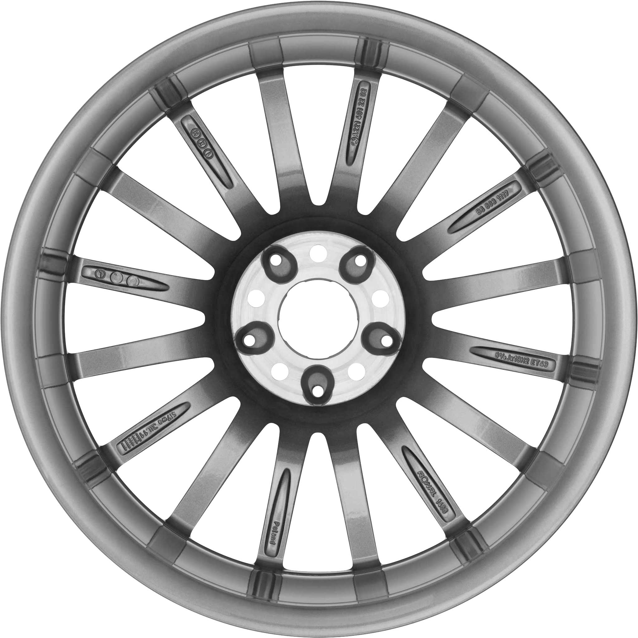 AMG V [221-19] Himalaya Grey with High Sheen Alloy Wheel Product Image #3