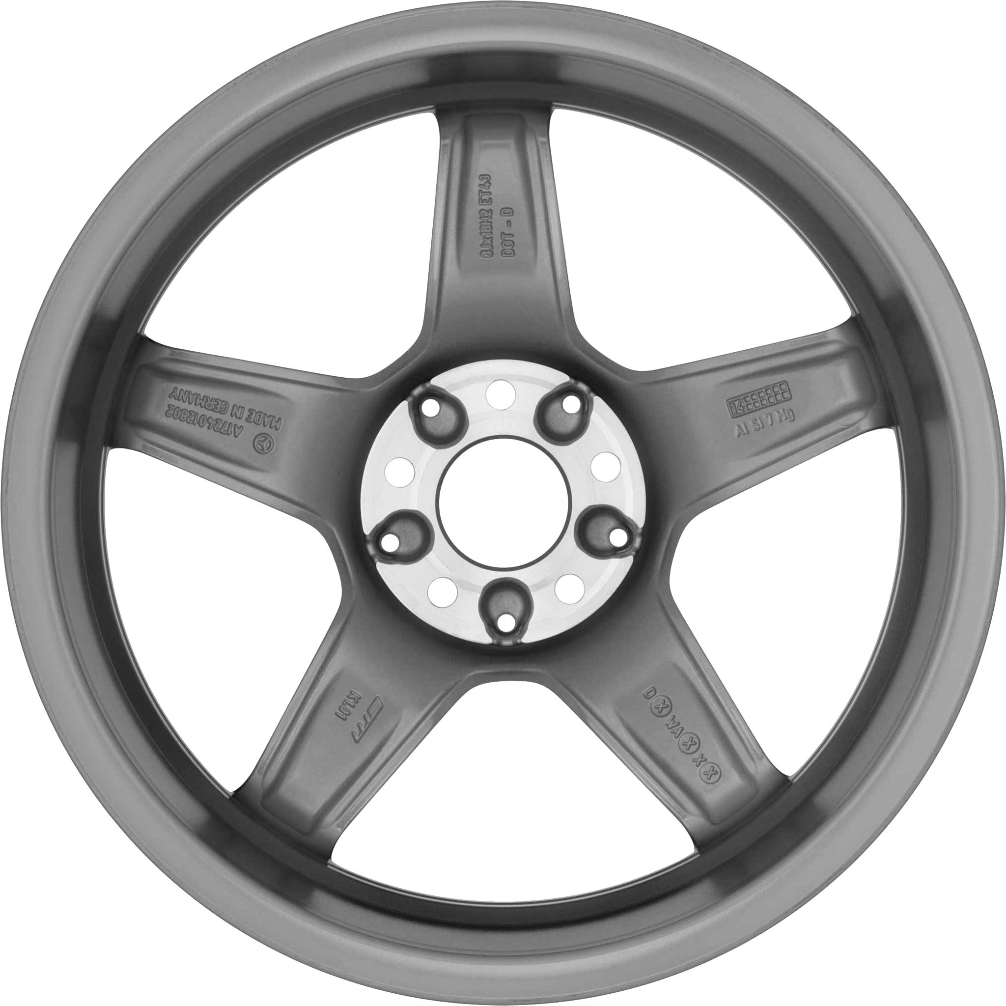 AMG 5 Spoke [172-18] Himalaya Grey with High Sheen Alloy Wheel Product Image #3