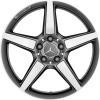 AMG 5 Spoke [172-18] Himalaya Grey with High Sheen Wheel Img 1