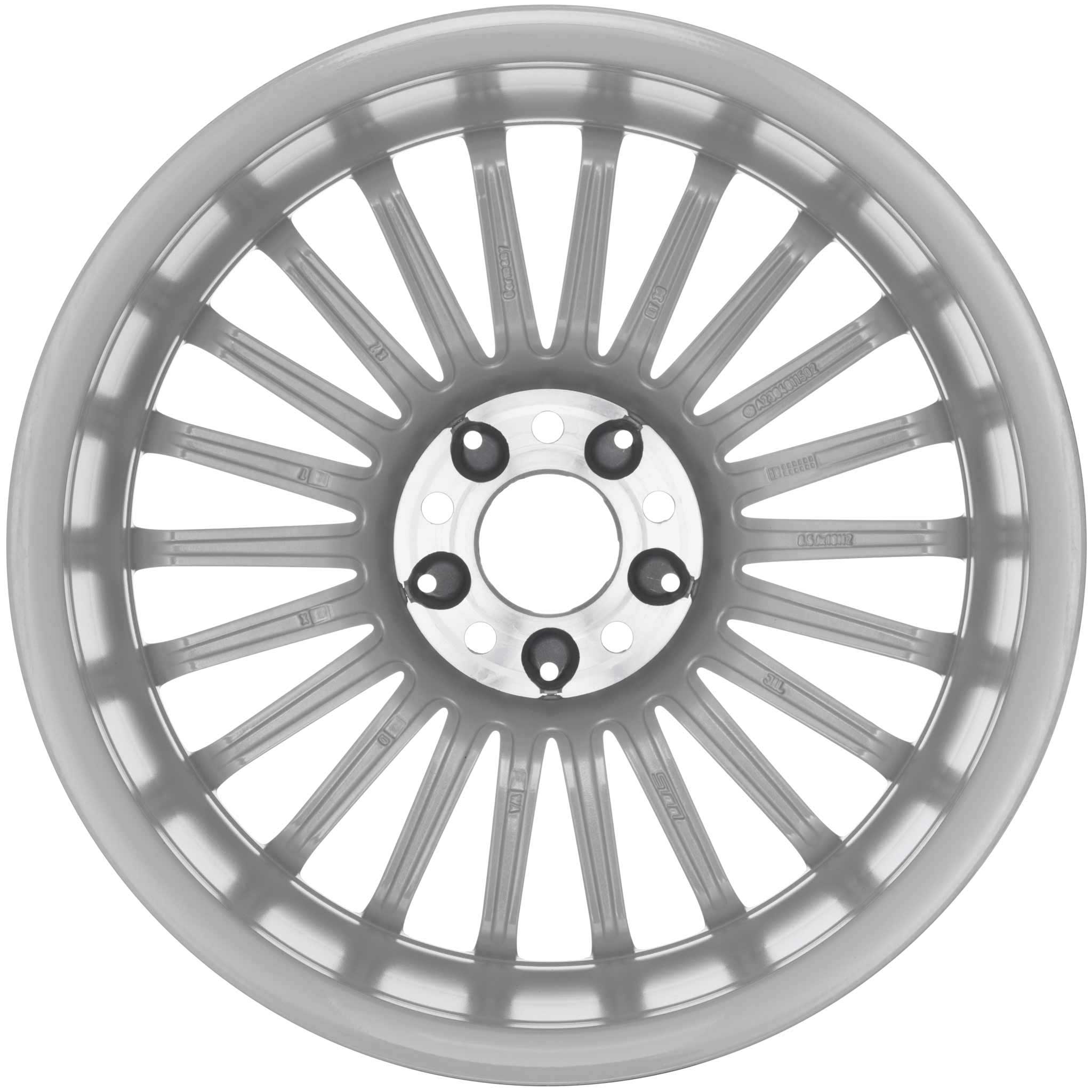 AMG V [230-18 22 Spoke] Standard Silver with High Sheen Alloy Wheel Product Image #2