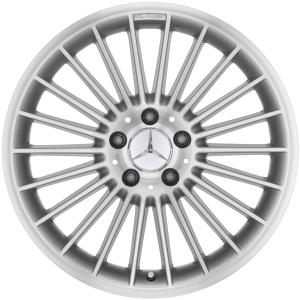 18" AMG V [230-18 22 Spoke] Standard Silver with High Sheen alloy wheel