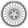 AMG V [230-18 22 Spoke] Standard Silver with High Sheen Wheel Img 1