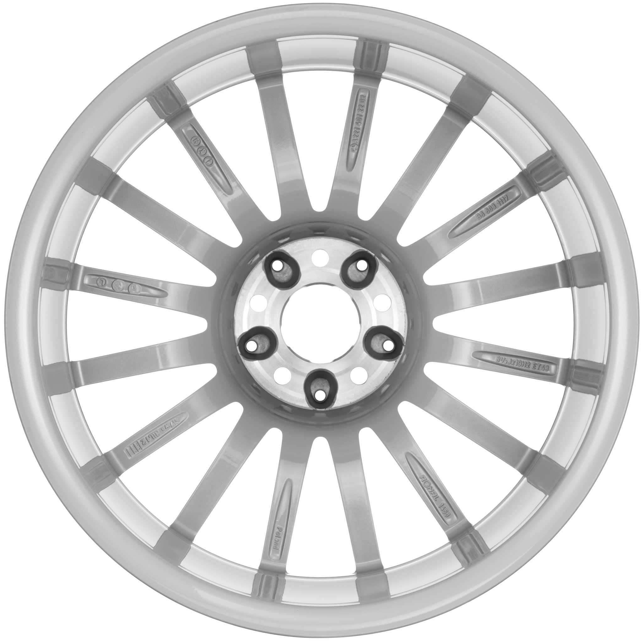 AMG V [221-19 16 Spoke] Standard Silver with High Sheen Alloy Wheel Product Image #3