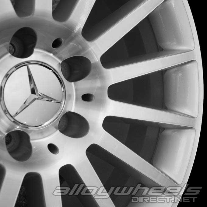 AMG V [230-18 14 Spoke] Standard Silver with High Sheen Alloy Wheel Product Image #3